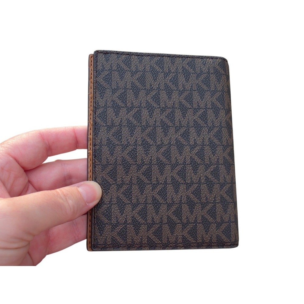 Michael Kors Jet Set Travel Passport Holder Wallet - Brown